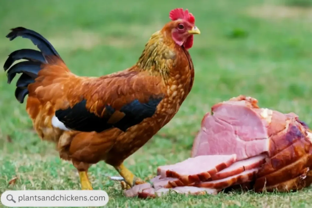 can chickens eat ham off the bone