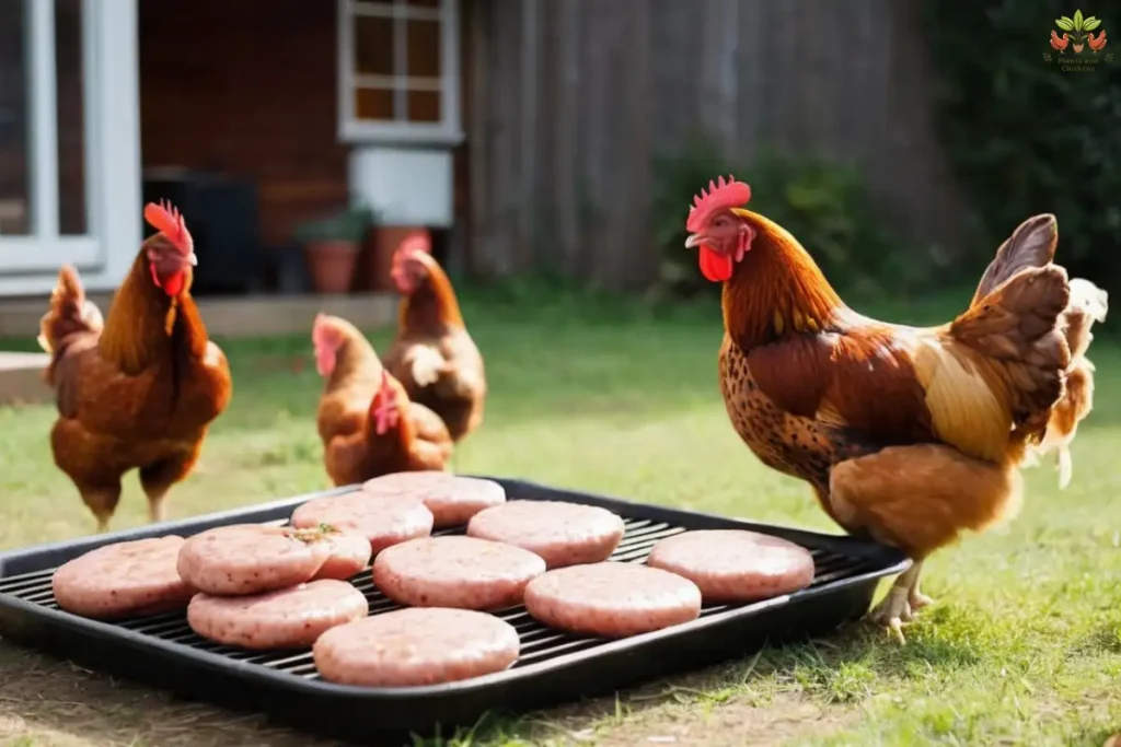 can chickens eat sausage patties